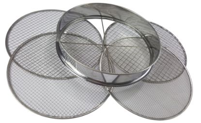 Picture of Practicool Stainless Steel Garden Potting Sieve/Riddle - with 4 interchangeable mesh sizes - 3,6,9,12mm